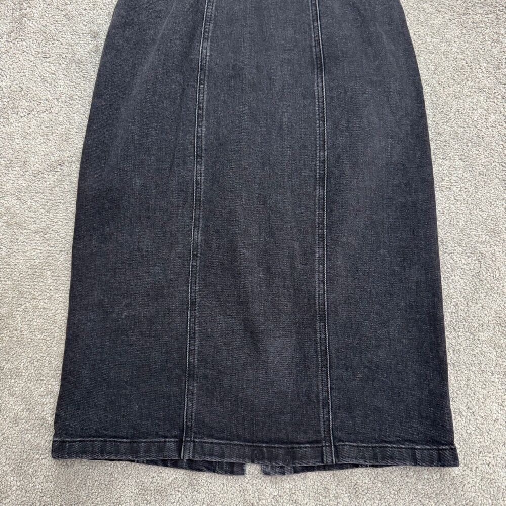 Denim Forum Aritzia Eyeliner Traceur Yeux Noir Midi Dress Womens Small Black NWT - Picture 5 of 16